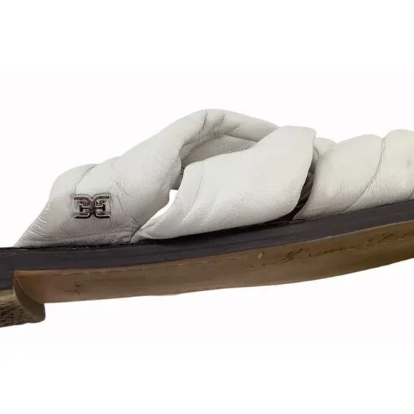 Sam Edelman Womens Knotted Slide Sandals Set Of Two Pairs Leather Upper Size 8 G - Picture 4 of 5